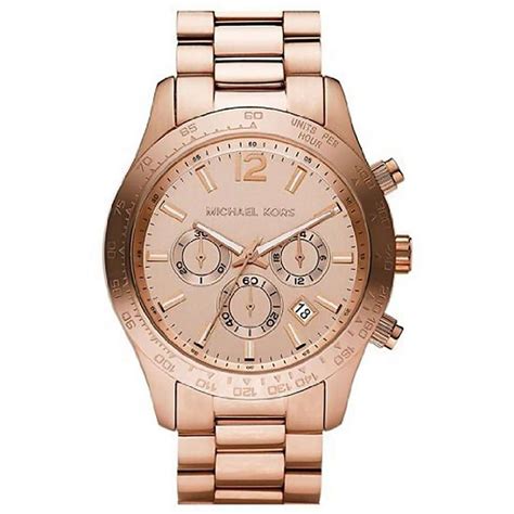 michael kors herrenuhr rose kautschuk